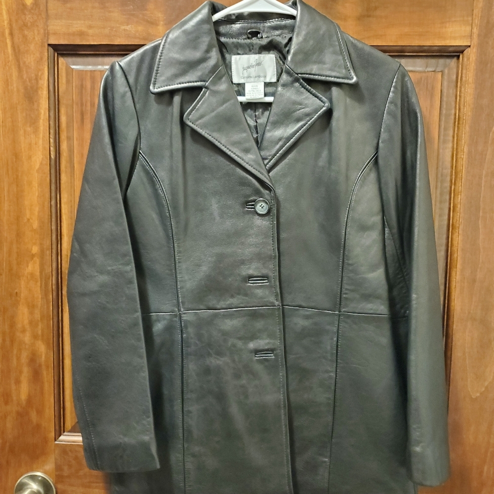 Jacqueline Ferrar Black Leather Jacket